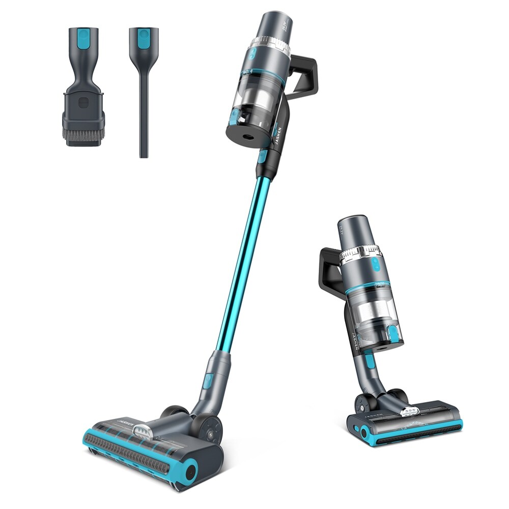 JASHEN V18 Cordless Stick Vacuum Cleaner, LED Display, Hardwood