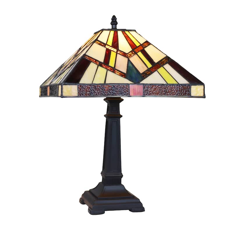 Tiffany Style Mission Design 1-light Blackish Bronze Table Lamp