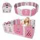 preview thumbnail 1 of 7, Baby Playpen Plastic Panels Foldable Playard Play Fence with Lock Gate 18-Panels
