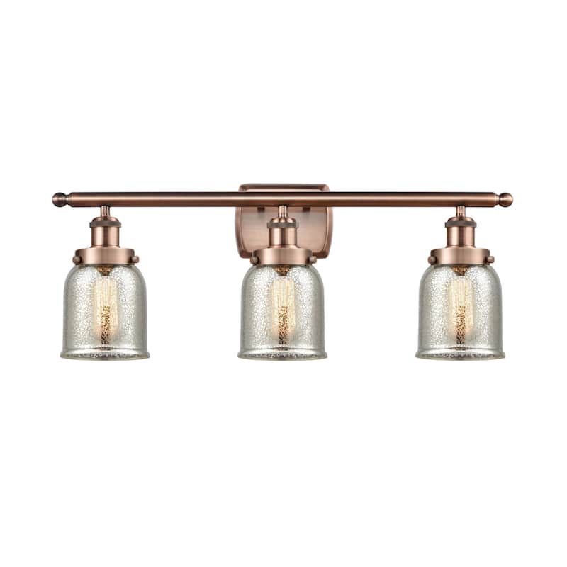 Innovations Lighting 916-3W-12-26 Bell Vanity Bell 3 Light 26" Wide - Antique Copper / Silver Plated Mercury