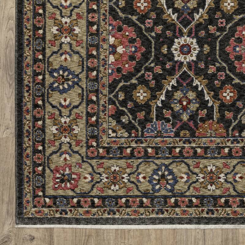 Style Haven Henretta Bordered Traditional Fringe Edge Area Rug