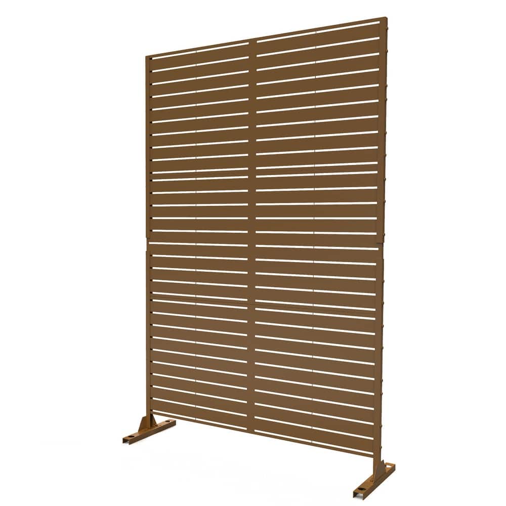Outdoor Metal Privacy Screen Panel Free Standing