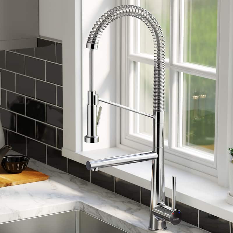 Karran Tumba Single-Handle Pull-Down Sprayer Kitchen Faucet