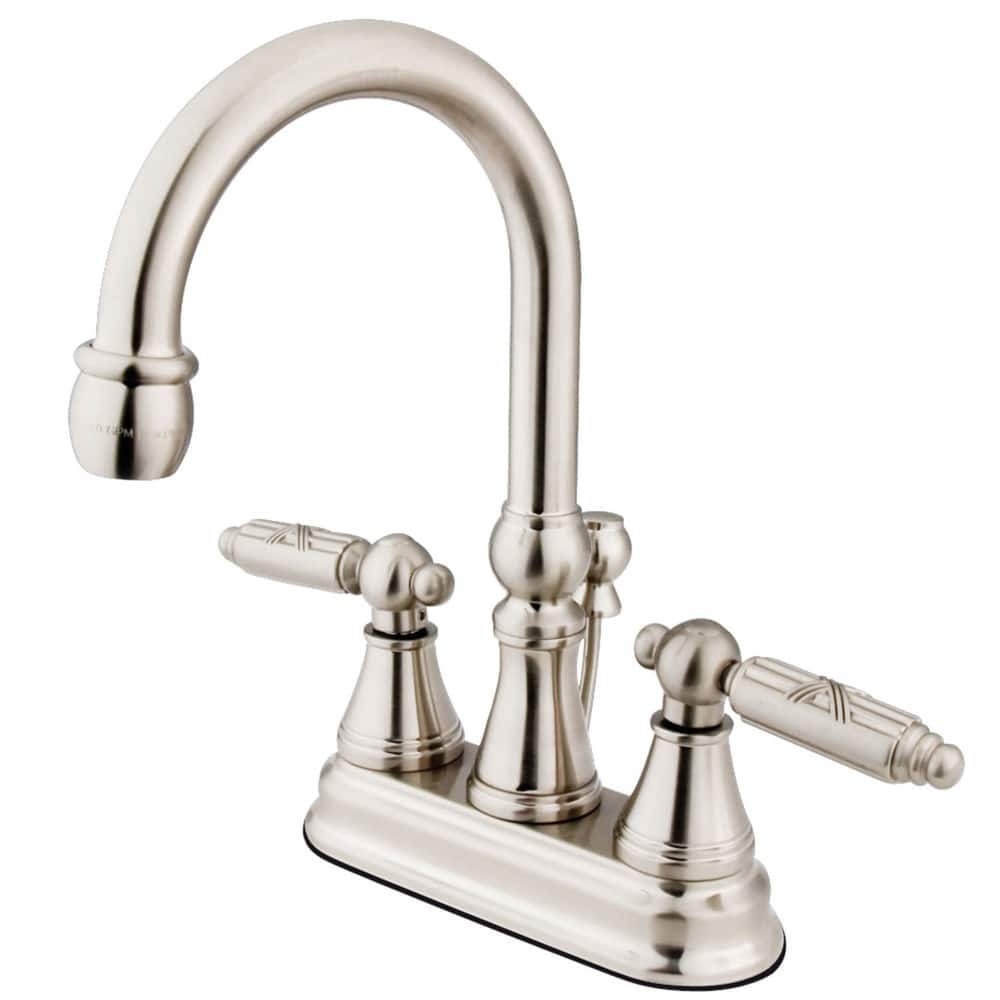 Kingston Brass Georgian 1.2 GPM Deck Mounted Bathroom Faucet with