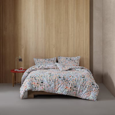 Marimekko Rantaniitty Cotton Orange Duvet Cover Set
