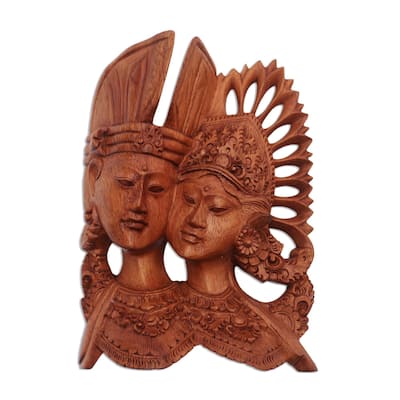 Handmade Kecak Janger Wood wall sculpture (Indonesia)
