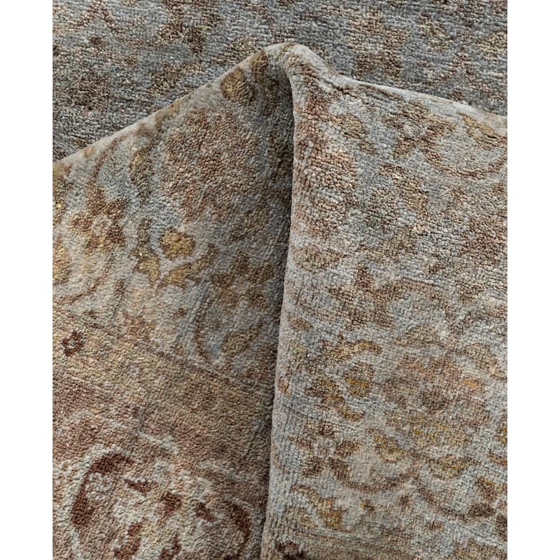Overdyed One-of-a-Kind Hand-Knotted Runner Rug - Gray - 2' 8" x 11' 3"