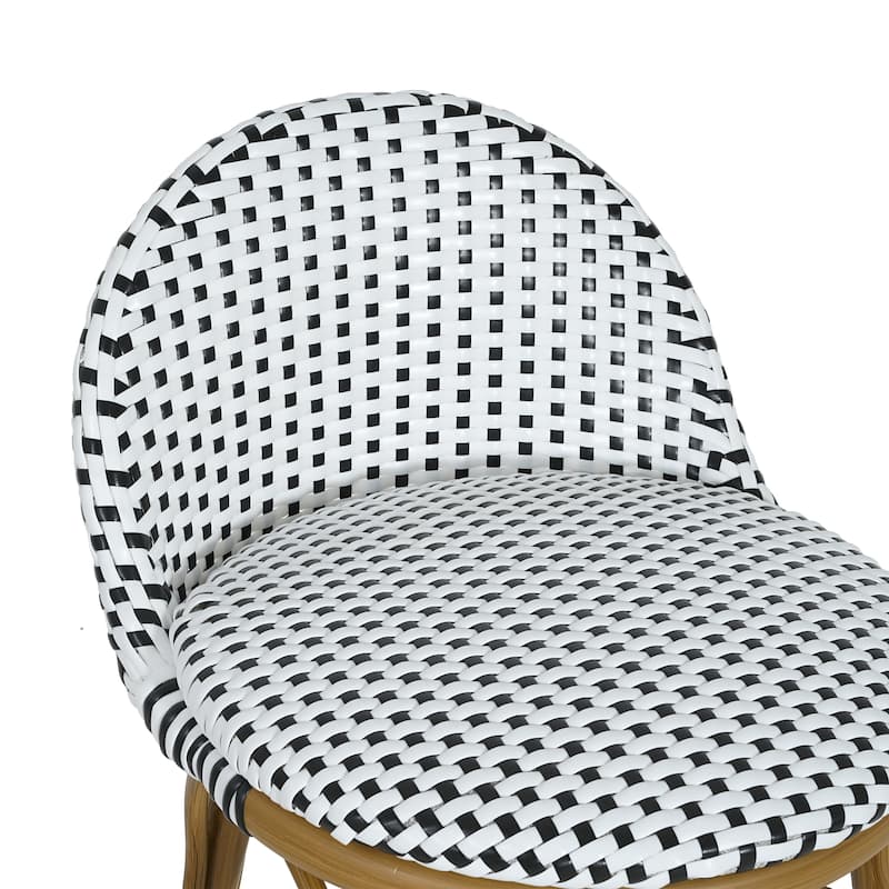 Scott Living Alura Outdoor Bar Stool Woven Wicker