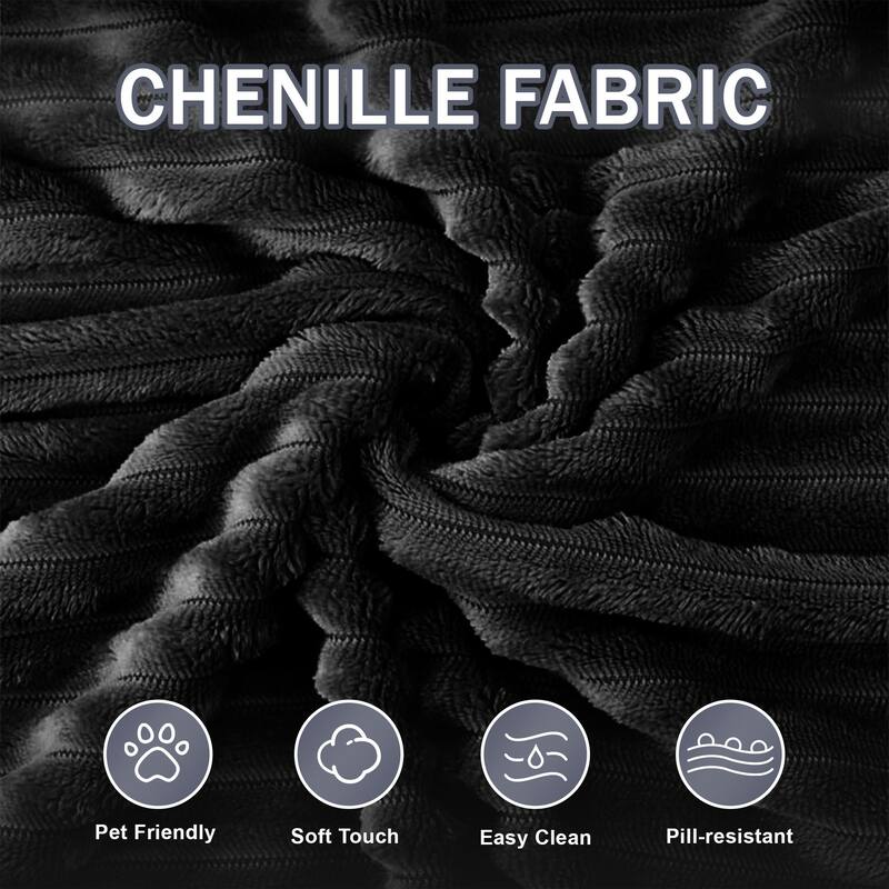 104" Modular Sectional Sofa with L-Shape Chaise Modern Upholstered Cloud Couches with Throw Pillows - 104 in.W x 23.6 in.H