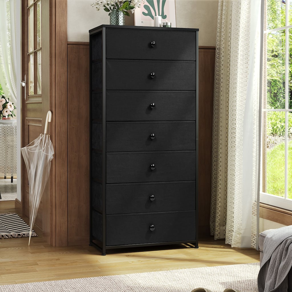 7 Drawers Chest Storage Tower Organizer Unit for Bedroom