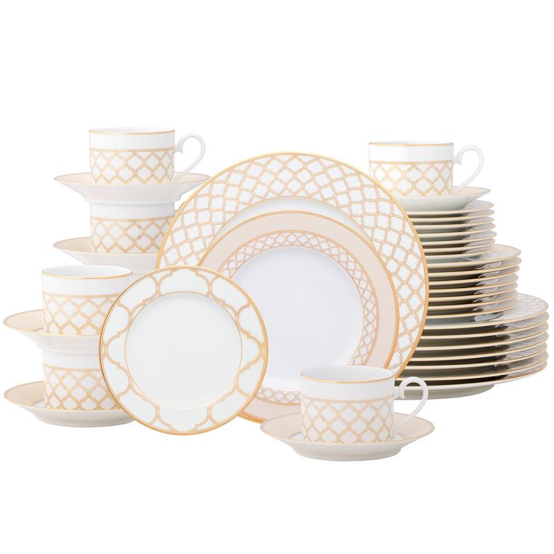 Eternal Palace Gold 40-Piece Dinnerware Set, Service for 8