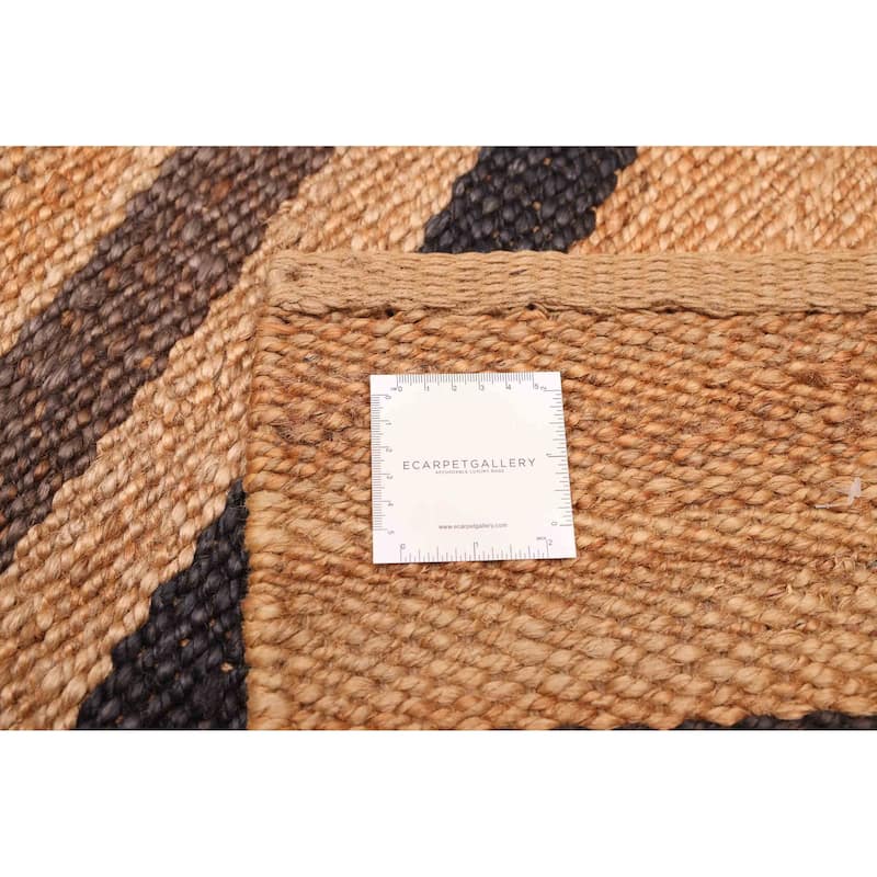 ECARPETGALLERY Flat-Weave Palas Denizli Tan Jute Rug - 5'5 x 7'9