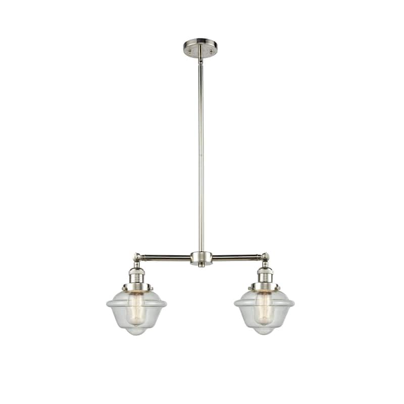 Innovations Lighting Small Oxford 2 Light 24" Wide Linear Chandelier