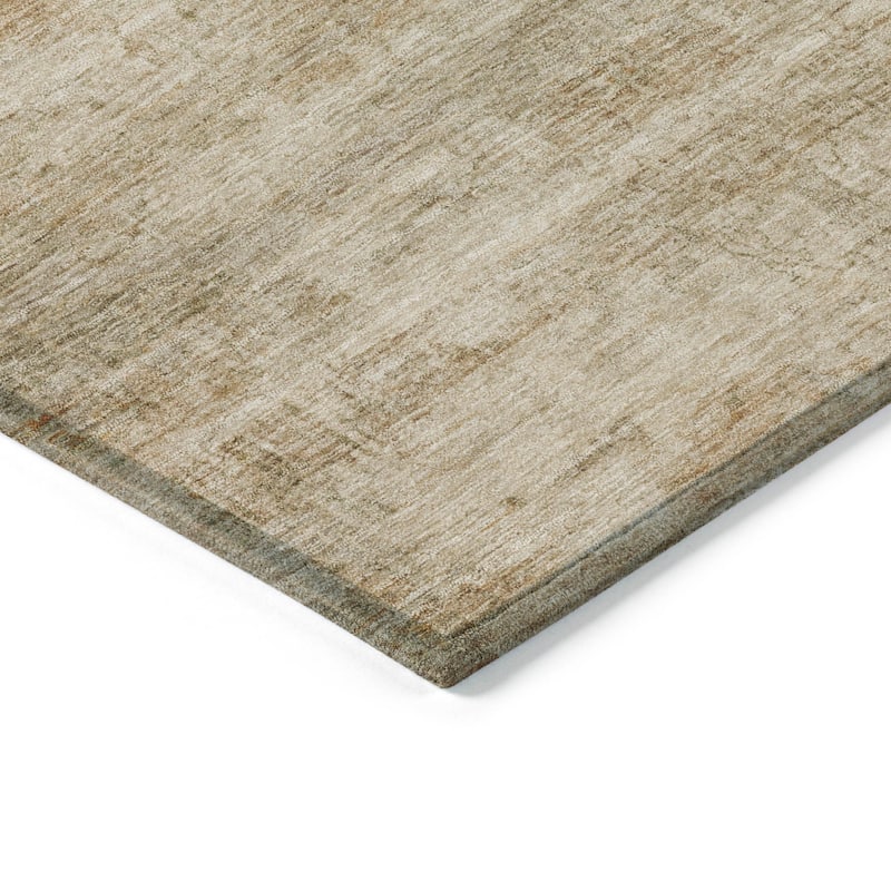 Machine Washable Indoor/Outdoor Watercolor Ombre Chantille Rug
