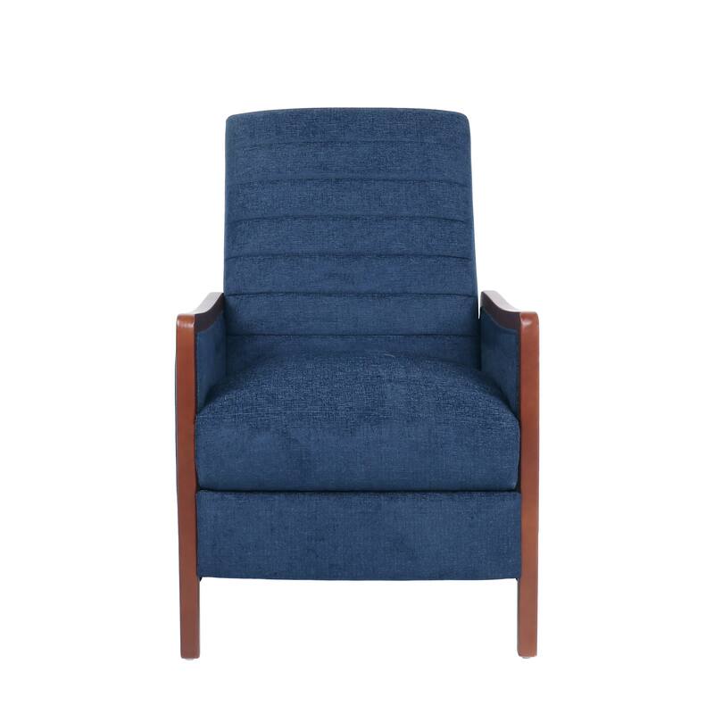 Mid Century Modern Fabric Pushback Recliner