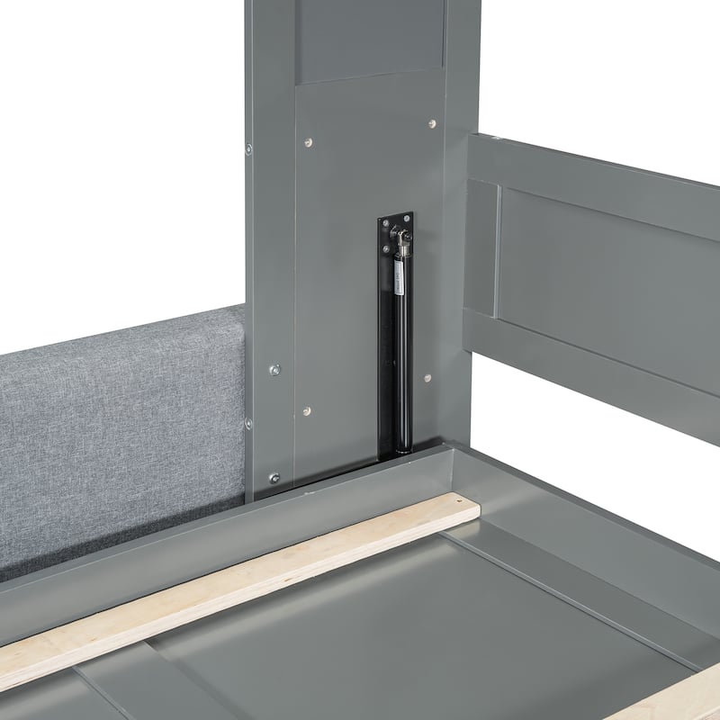 Multifunctional Queen Murphy Wall Bed with Built-in Sofa, Storage, and Easy Fold Mechanism