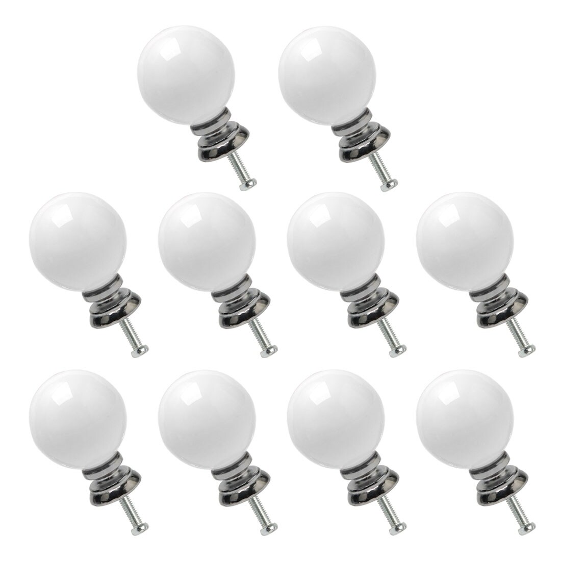 uxcell 4pcs Ceramic Knobs Vintage Knob Drawer Oval Shaped Pull Handle Furniture Door Cabinet Cupboard Wardrobe Dresser Decoration #2