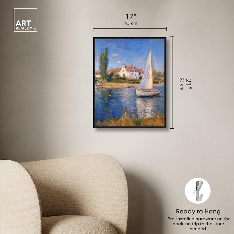 Bayside Calm I Canvas by Art Remedy