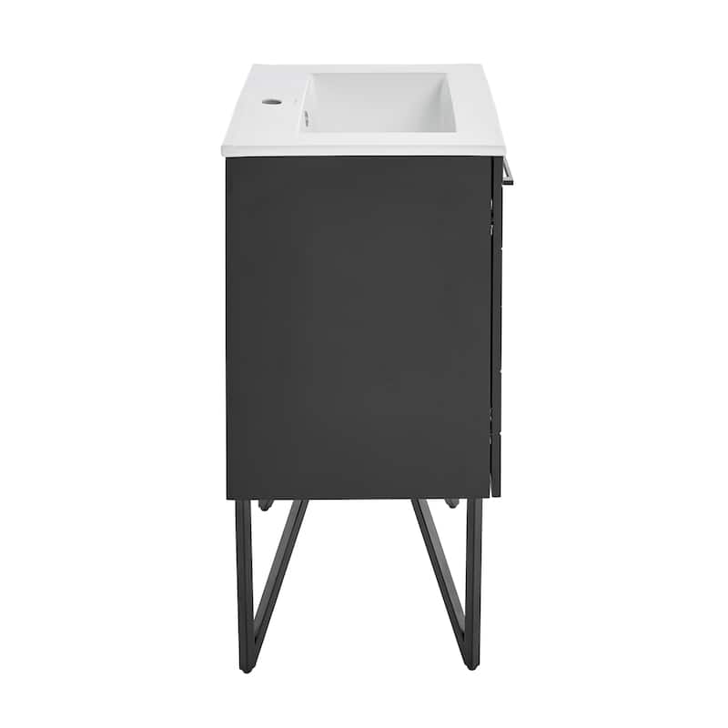 Annecy 24" Bathroom Vanity in Phantom Black