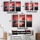 preview thumbnail 4 of 11, Designart "Silent Raspberry Tree Reverie Landscape I" Tree Framed Art Set of 3 - Modern Pink Wall Art Set 3 Pieces