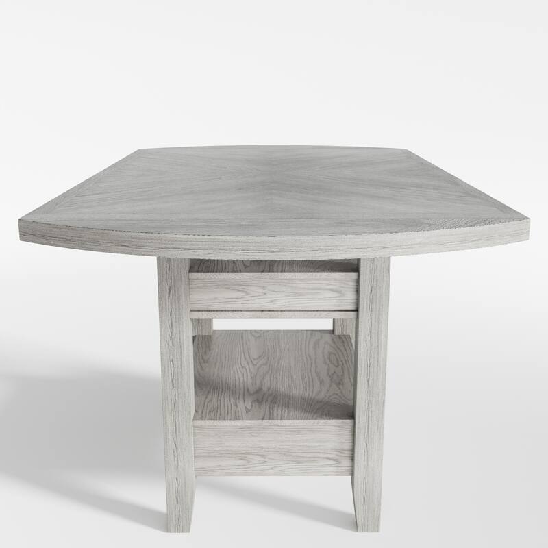 3/5/7 Piece Dining Table Set Drop Leaf Kitchen Table and Chairs Set Counter Height Kitchen Island Table Set with Storage