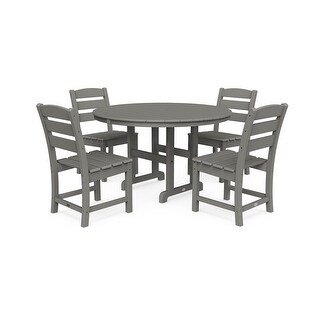 POLYWOOD Lakeside 5-Piece Side Chair Dining Set