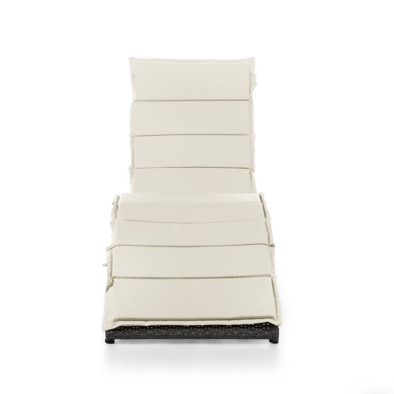 Sion Contemporary Wicker Curved Outdoor Lounger by M&L Co.