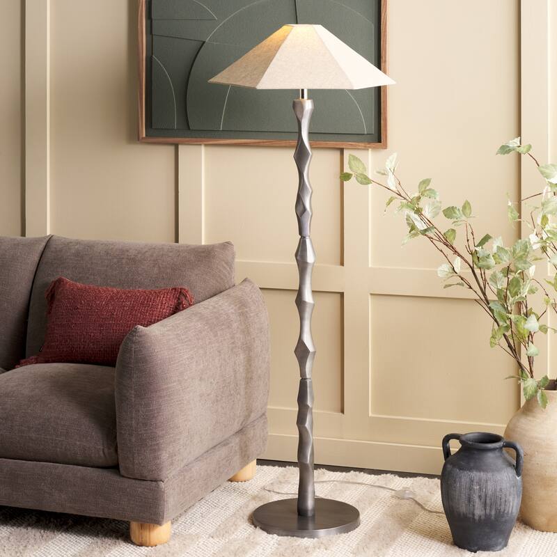 SAFAVIEH Lighting Delphi 59-Inch Metal Floor Lamp - 22"W x 22"D x 59"H