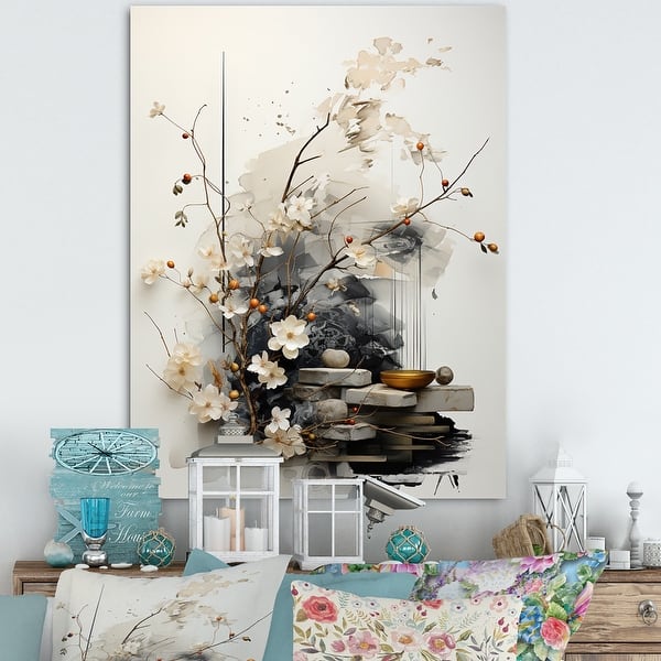 slide 2 of 8, Designart "Asian Art Classics Sumi III" Asian Art Wall Art Living Room