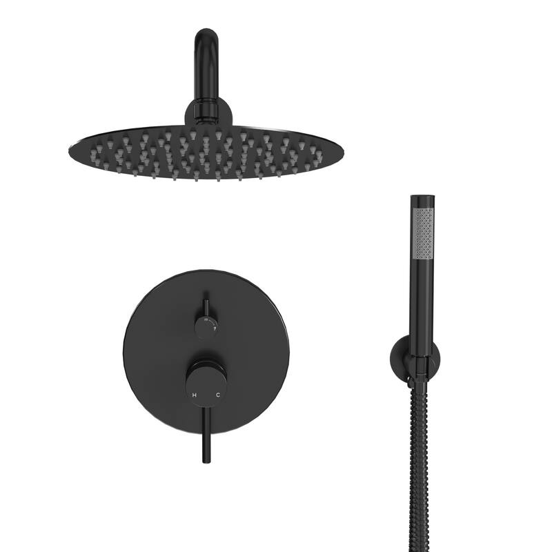 10-Inch Wall Mount Round Shower Set