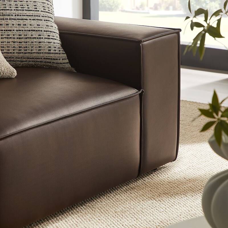 Restore 2-Piece Vegan Leather Modular Loveseat