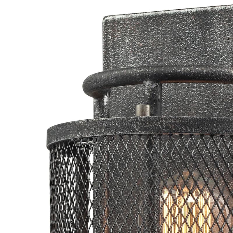 Elk Home Slatington Brushed Nickel With Metal Shade 1 Light Sconce