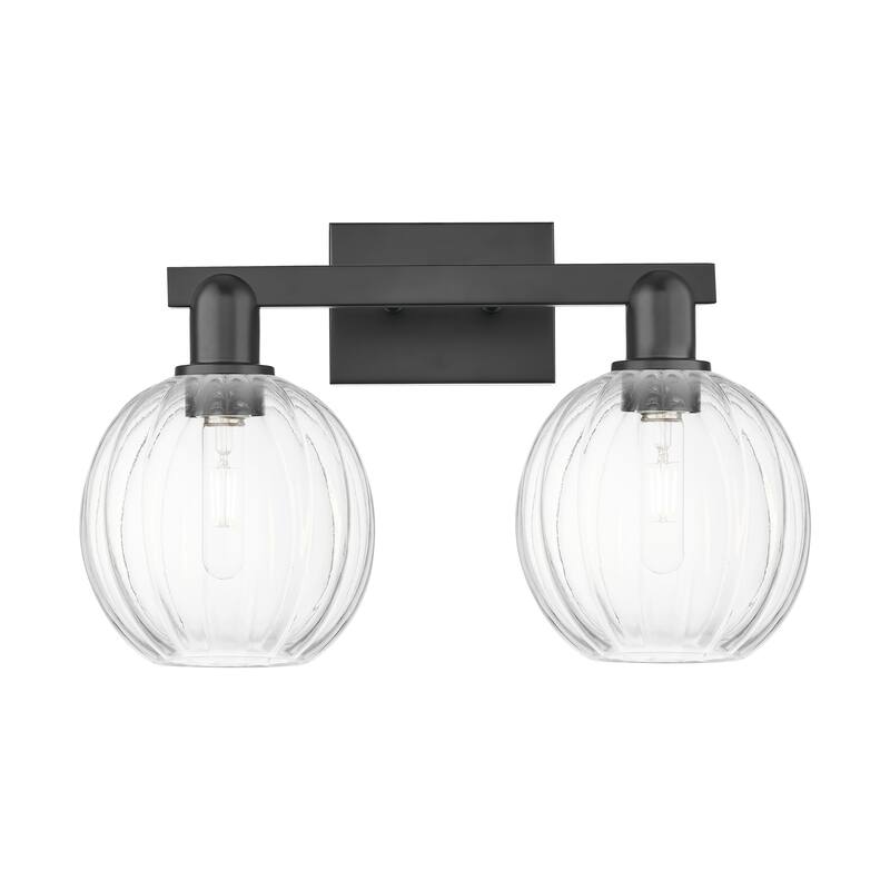 Innovations Lighting Downtown Urban - Preston - 2 Light 16" Globe Shade Bath Vanity Light
