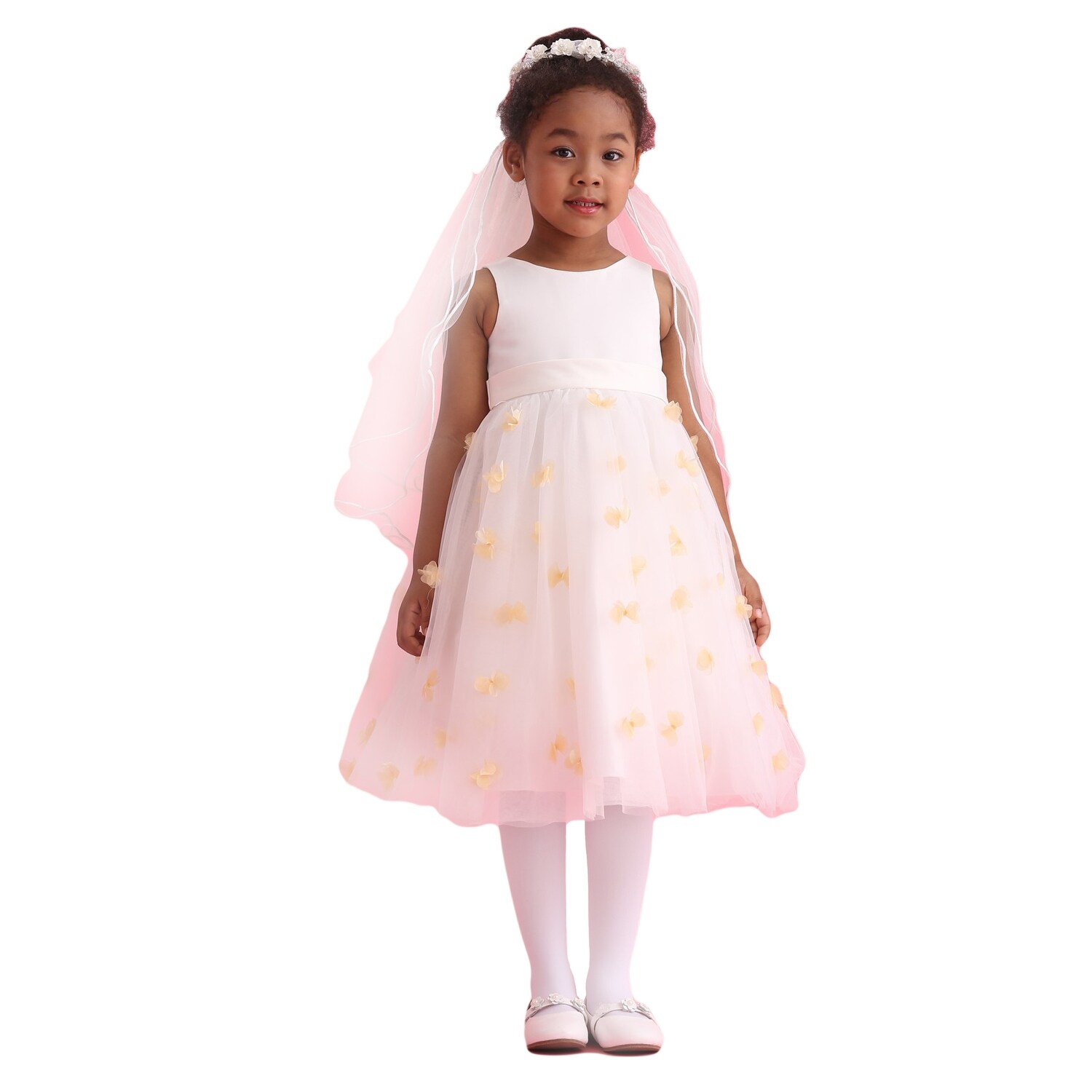 ivory champagne flower girl dresses