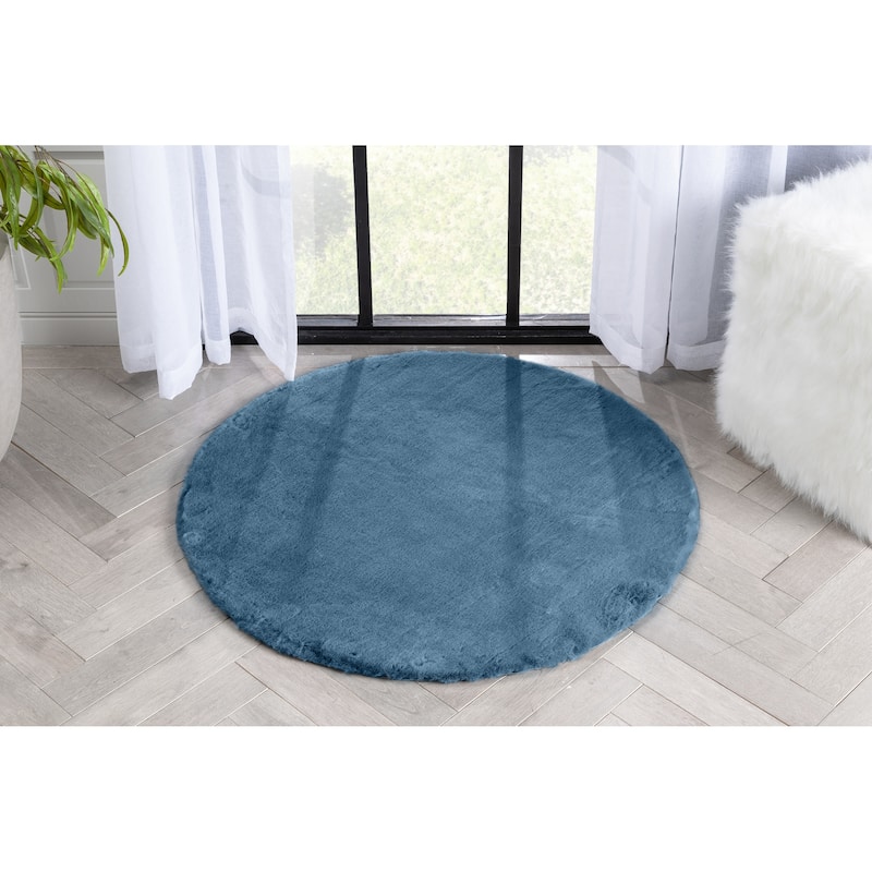 Well Woven Opal Crest Plush Glam Modern Area Rug