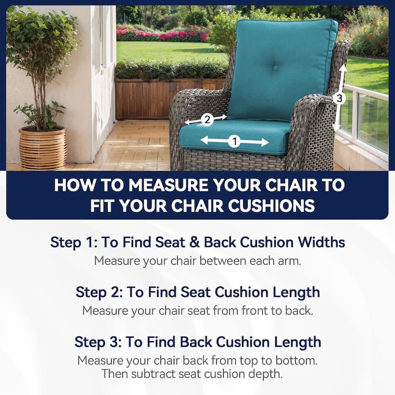 Patio Outdoor Cushions with Removable Cover