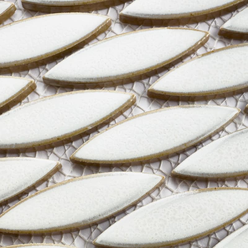 Merola Tile Pescado Honed Snowcap White 12" x 12-1/2" Porcelain Floor and Wall Tile