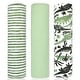 preview thumbnail 6 of 18, Baby Boys and Baby Girls 3 Piece Knit Swaddle Blankets Green