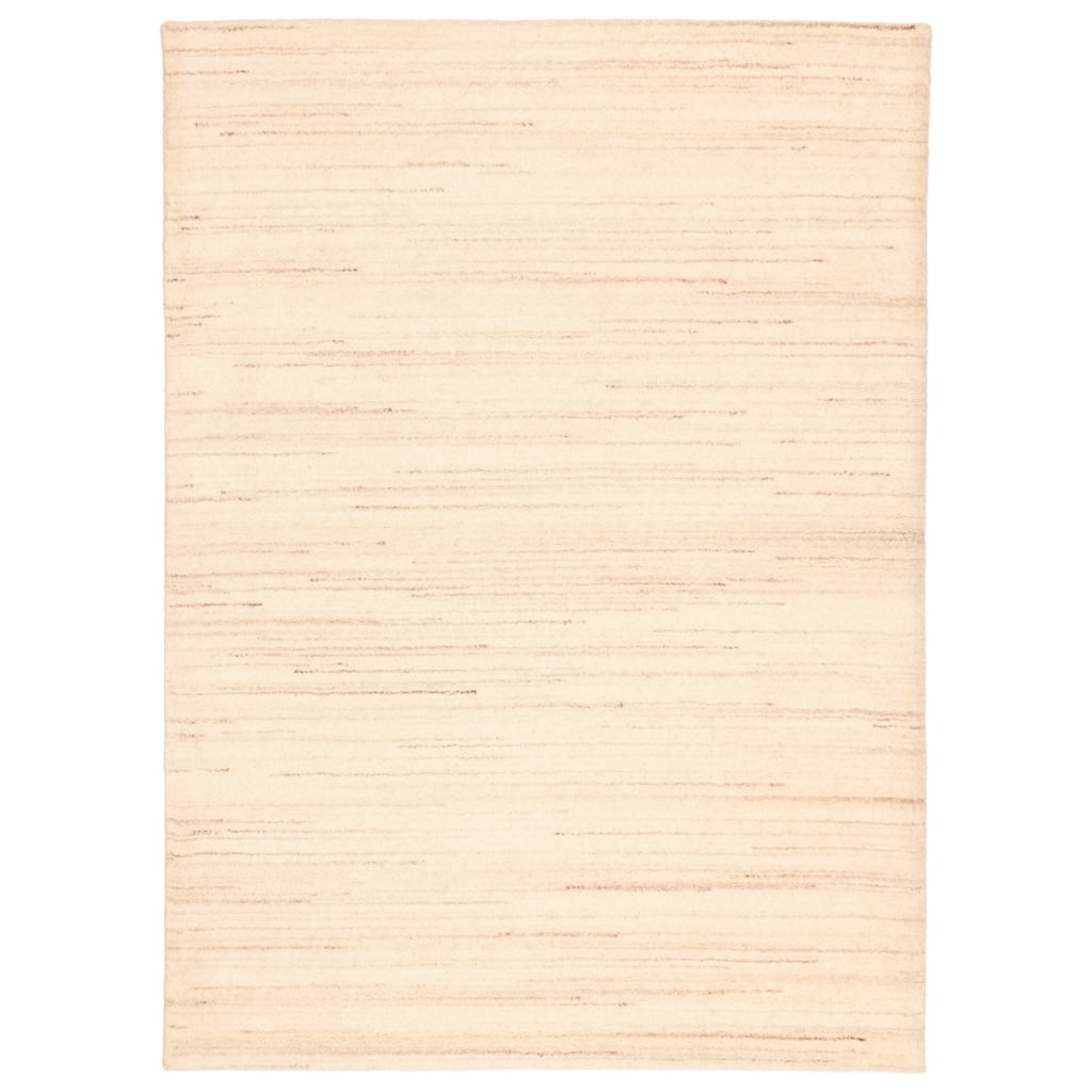 ECARPETGALLERY Hand Loomed Kashkuli Gabbeh Cream Wool Rug - 5'8 x 7'9