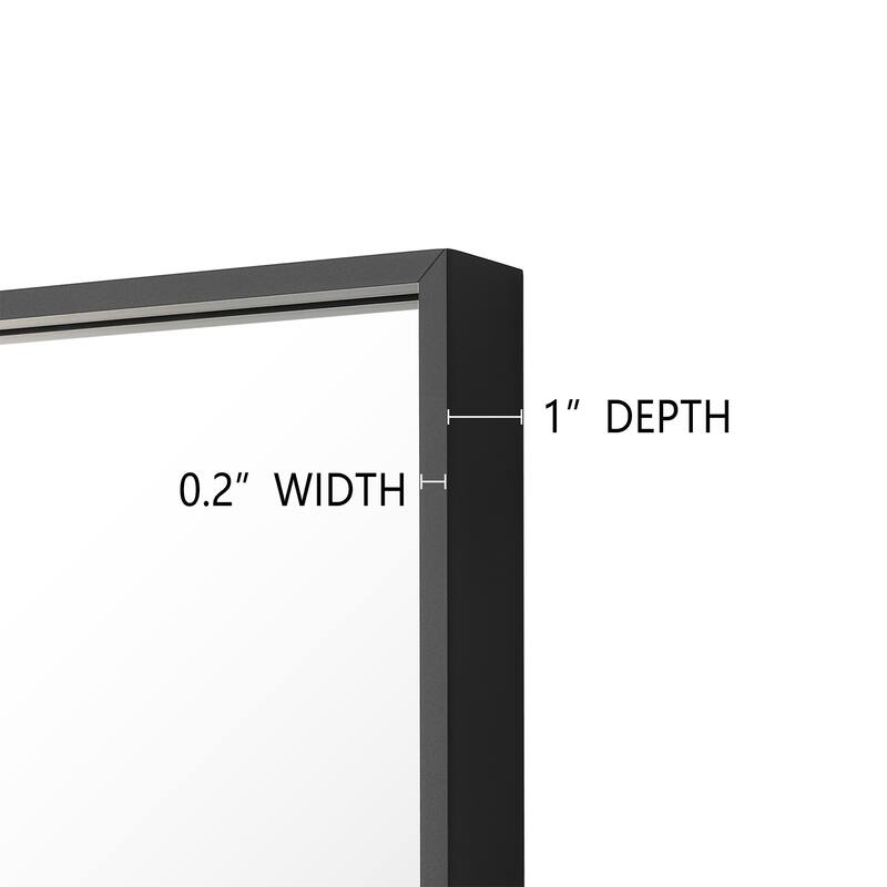 Modern Rectangle Framed Bathroom Vanity Mirror Accent Wall Mirror