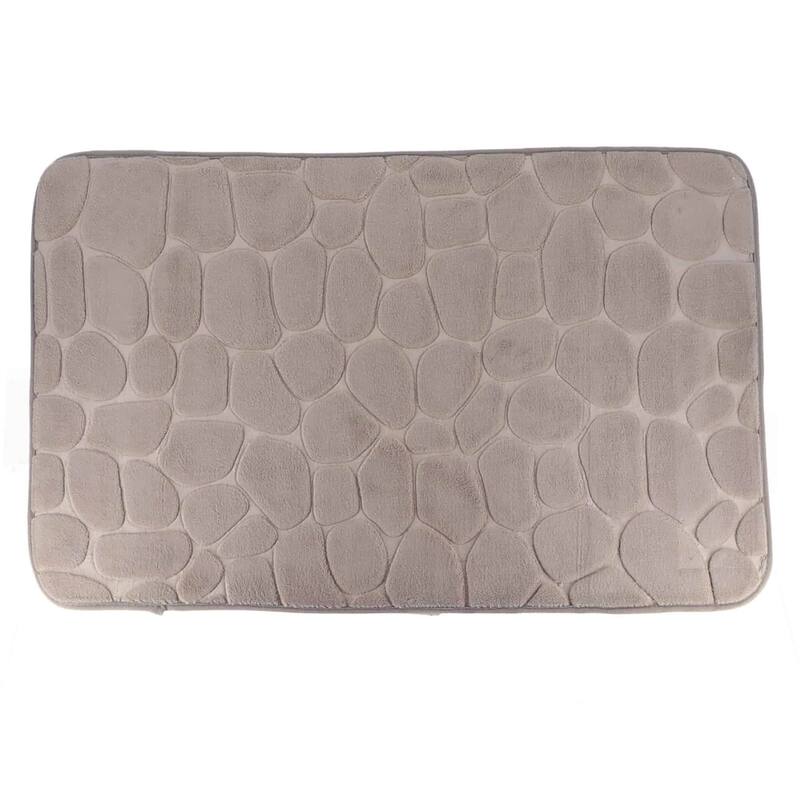 Memory Foam Bath Mat Pebble Design 32x20