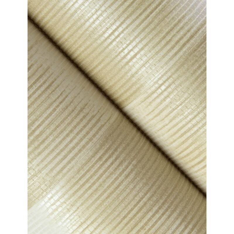 A-Street Prints Baldwin Champagne Shibori Stripe Wallpaper