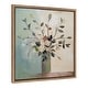preview thumbnail 10 of 9, Kate and Laurel Sylvie Traditional Boho Floral Botanical II Framed Canvas by The Creative Bunch Studio 22x22 - Gold