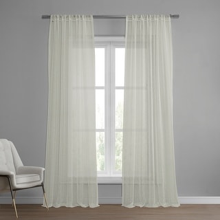 Exclusive Fabrics Montpellier Striped Linen Sheer Curtain (1 Panel)