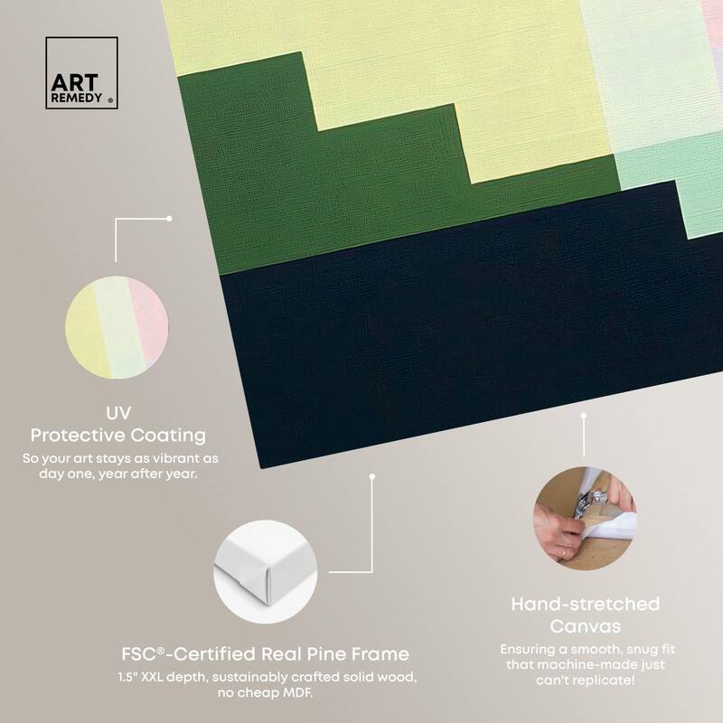 Rectilinear Rhapsody III Canvas by Art Remedy, Gallery Wrapped