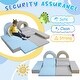 preview thumbnail 3 of 14, Soft Climb and Crawl Foam Playset 10 in 1,Safe Soft Foam Nugget Block for Infants,Preschools,Toddlers