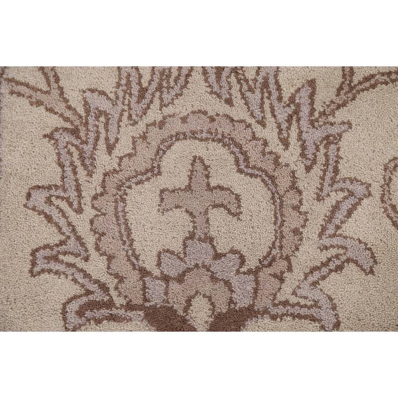 Floral Traditional Agra Oriental Dining Room Area Rug Wool Handtufted