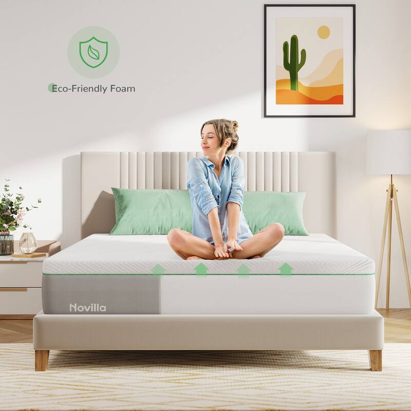 Novilla 12-Inch Medium Soft Gel Memory Foam Mattress
