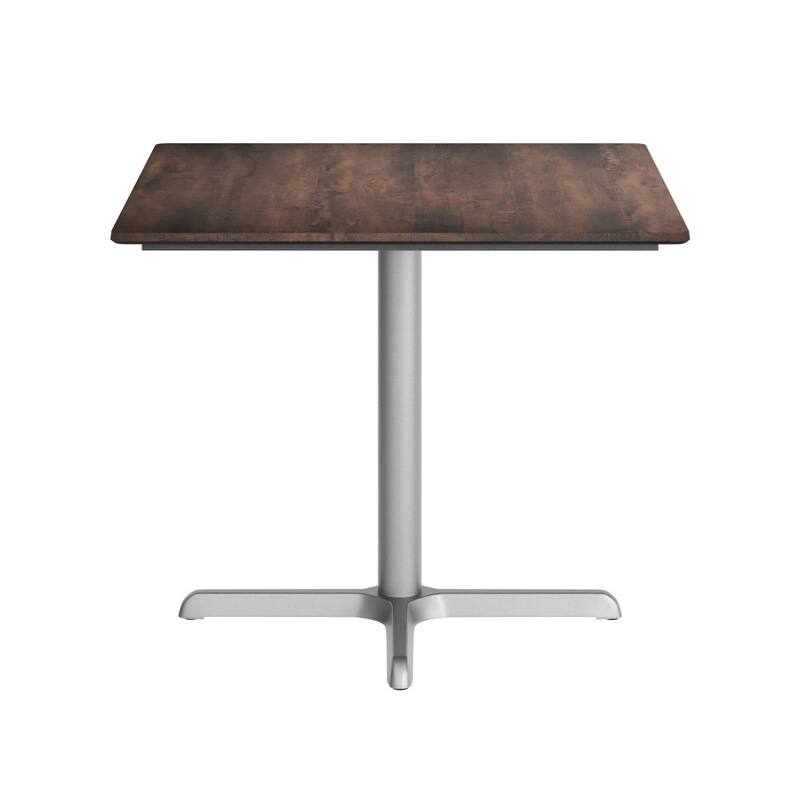 Commercial HPL Tabletop with Table Height Crisscross Base