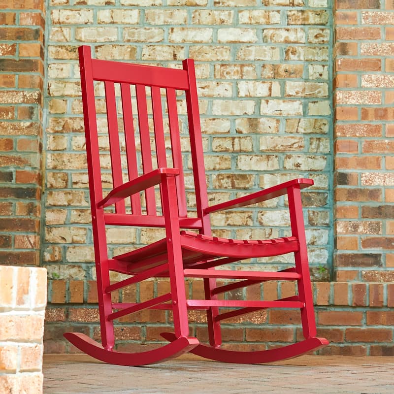 Porch & Den Steeplechase Genuine Hardwood Rocking Chair